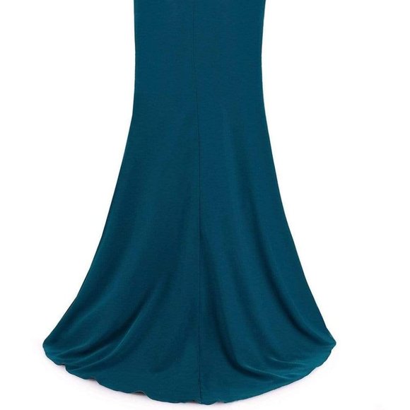 Janique Evening Dress Teal in Size 14 - Picture 6 of 6